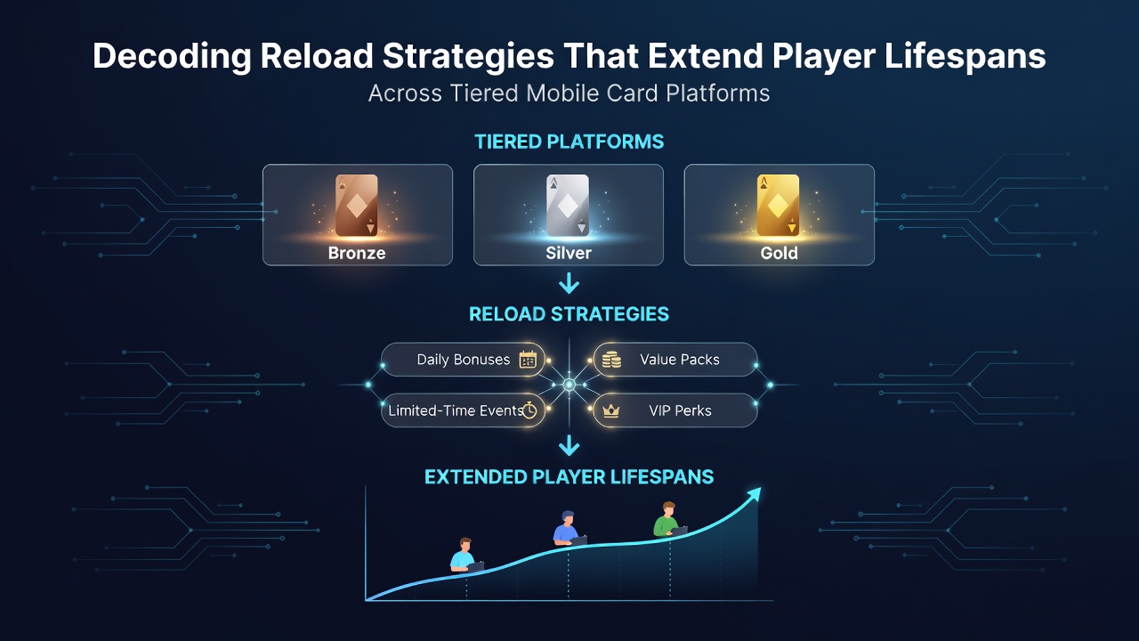 Übersicht über gestaffelte Belohnungssysteme auf mobilen Poker-Plattformen mit Fokus auf Reload-Optionen