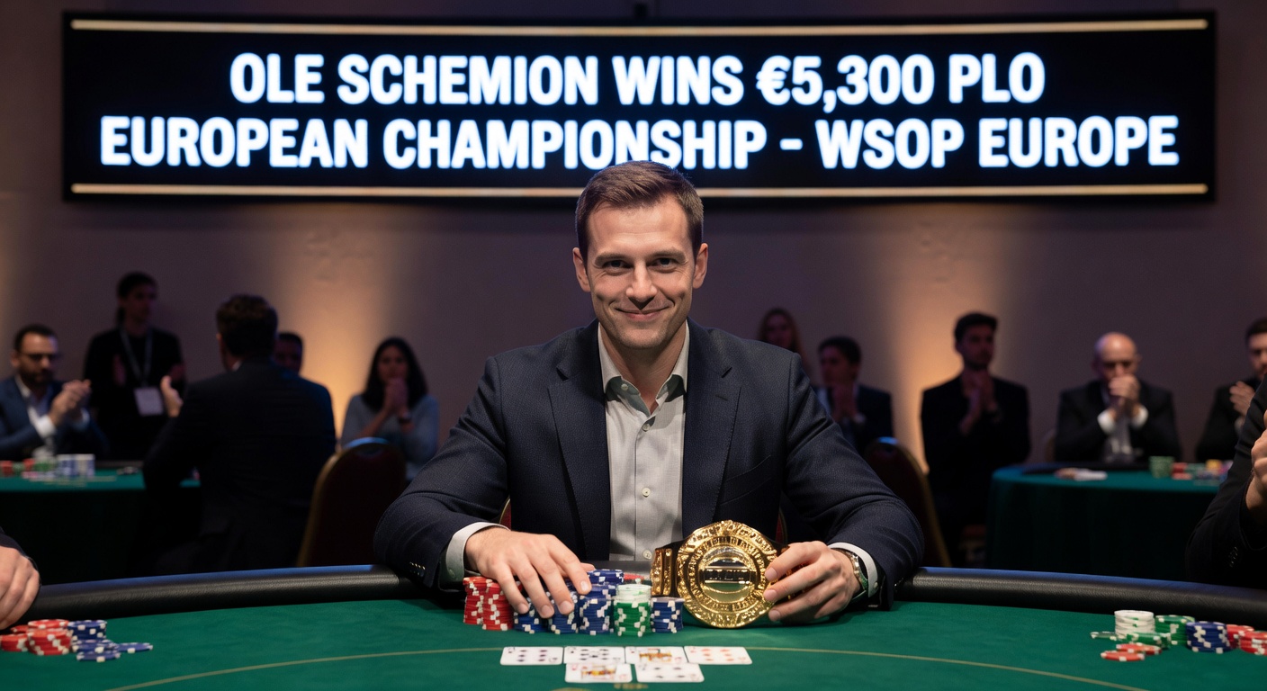 Final Table beim WSOP Europe PLO Championship mit Ole Schemion im Vordergrund