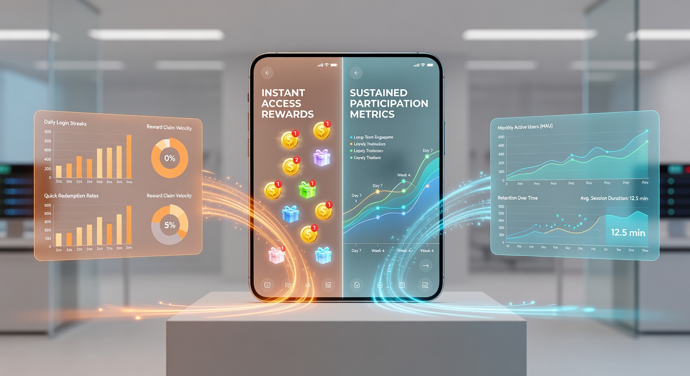 Analysedashboard mit Teilnahmemetriken und Belohnungsverläufen für Poker-Apps